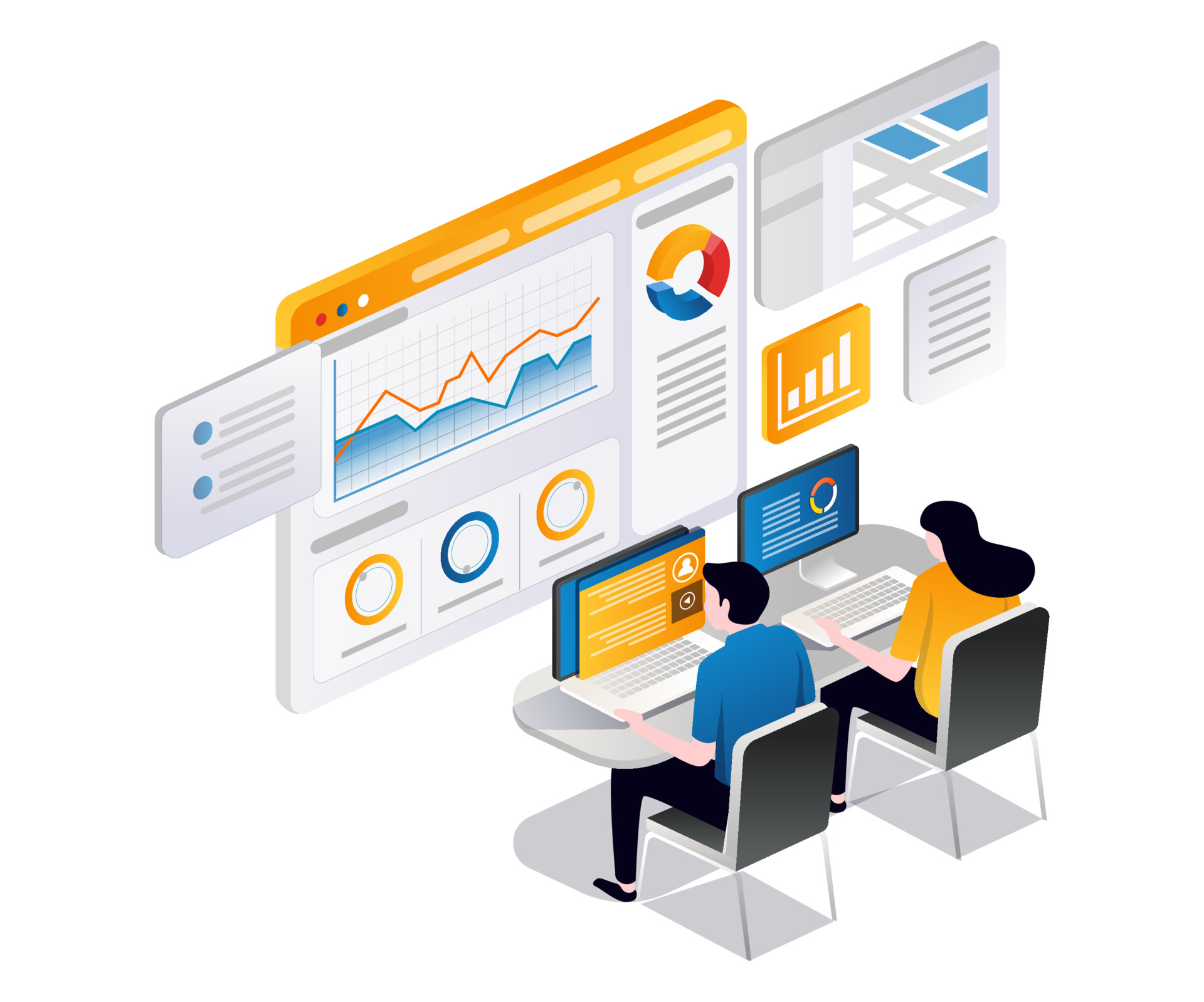 illustration management et pilotage d'impact